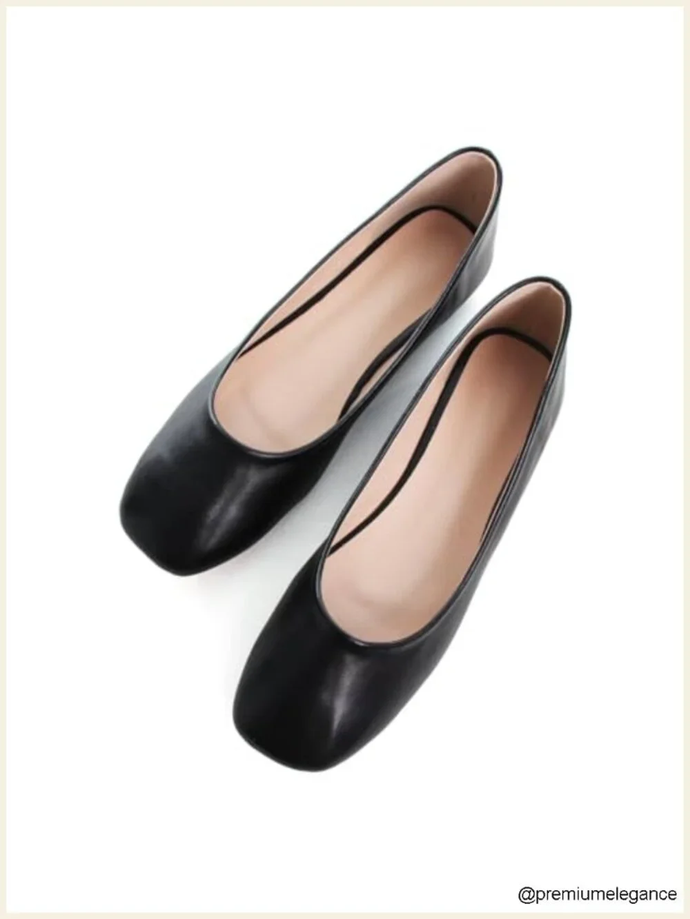 Ballet Flats for Women, Soft Microfiber Square Toe Slip-on Loafers